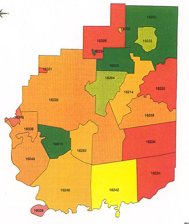 Pennsylvania Radon Map, Bucks County Radon, Northampton County Radon ...